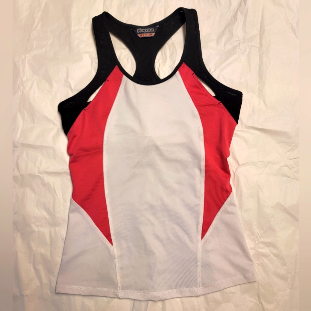 Kappa Tennis Tank top built-in Bra Size M.